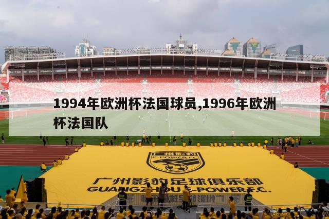 1994年欧洲杯法国球员,1996年欧洲杯法国队